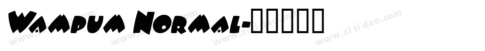Wampum Normal字体转换